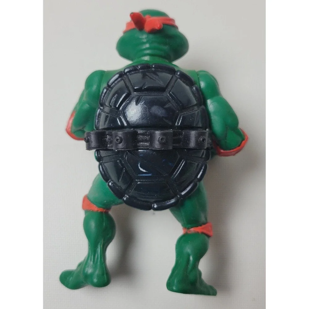 Vintage 1988 Playmates TMNT Michelangelo Action Figure Orange Mask Belt